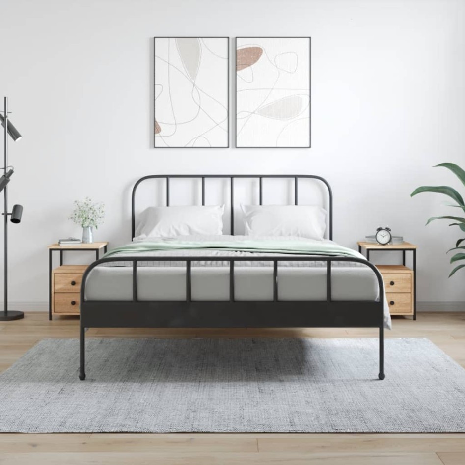 Mesitas noche 2 uds madera ingeniería roble Sonoma