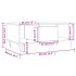 Mesa de centro madera contrachapada roble ahumado 90x50x36,5