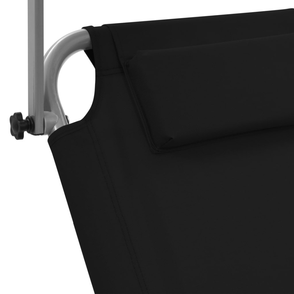 Tumbona plegable con toldo y ruedas acero