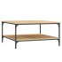 Mesa de centro madera de ingeniería roble Sonoma 80x80x40
