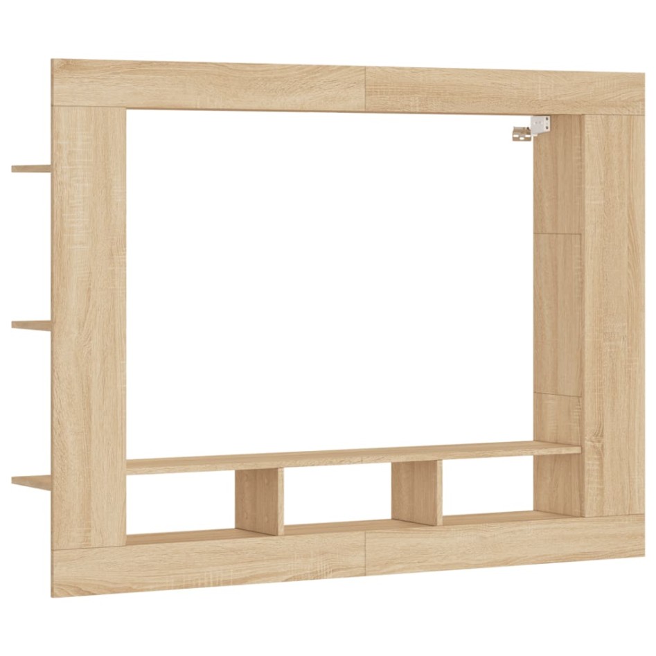 Mueble de TV madera de ingeniería roble Sonoma 152x22x113