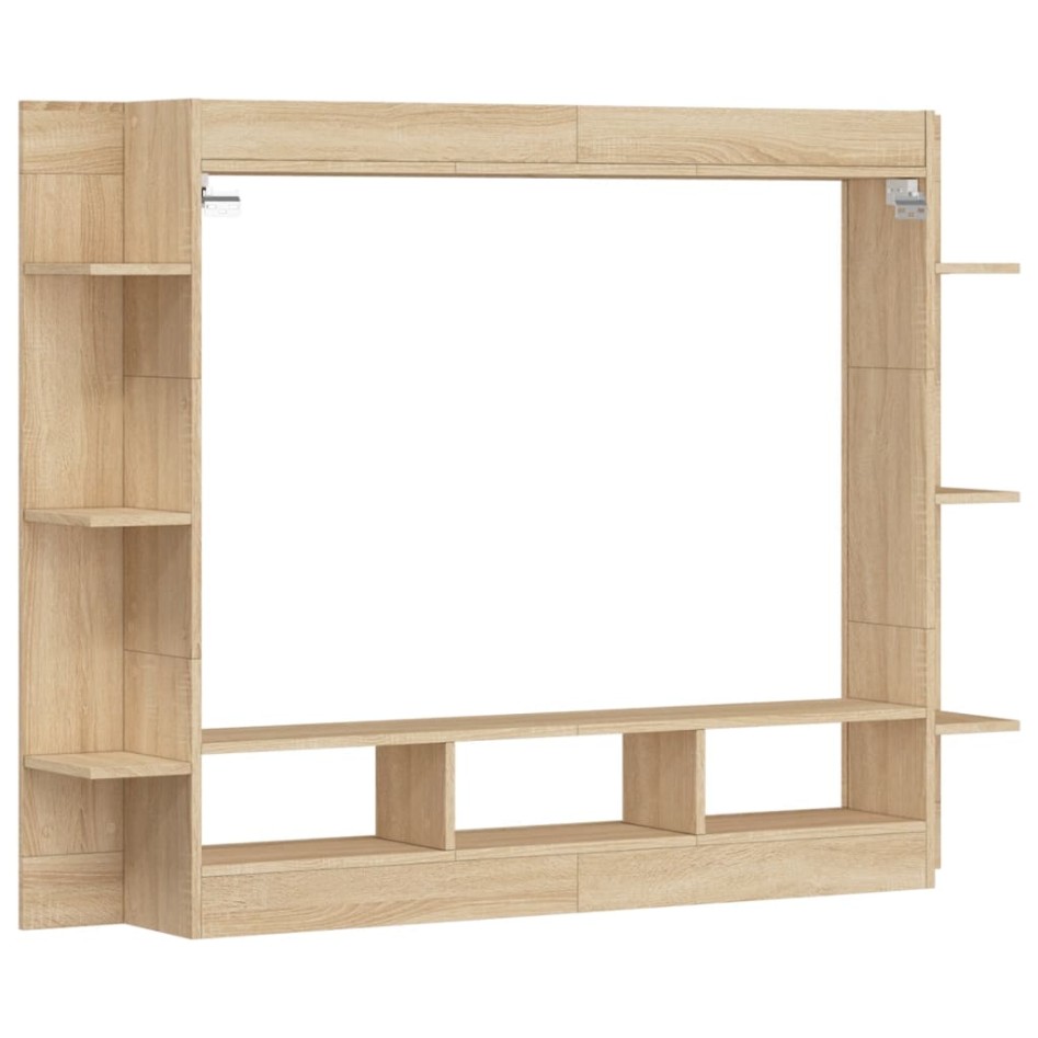 Mueble de TV madera de ingeniería roble Sonoma 152x22x113