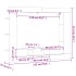 Mueble de TV madera de ingeniería roble Sonoma 152x22x113