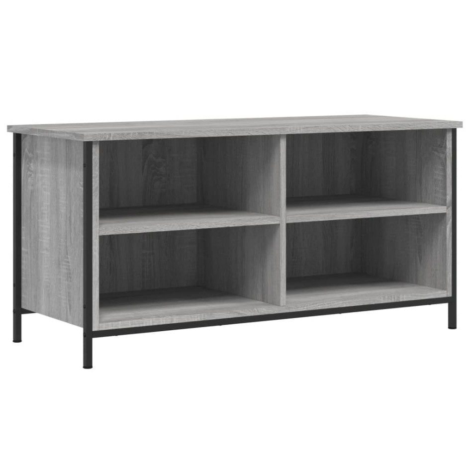Mueble de TV madera contrachapada gris Sonoma 100x40x50