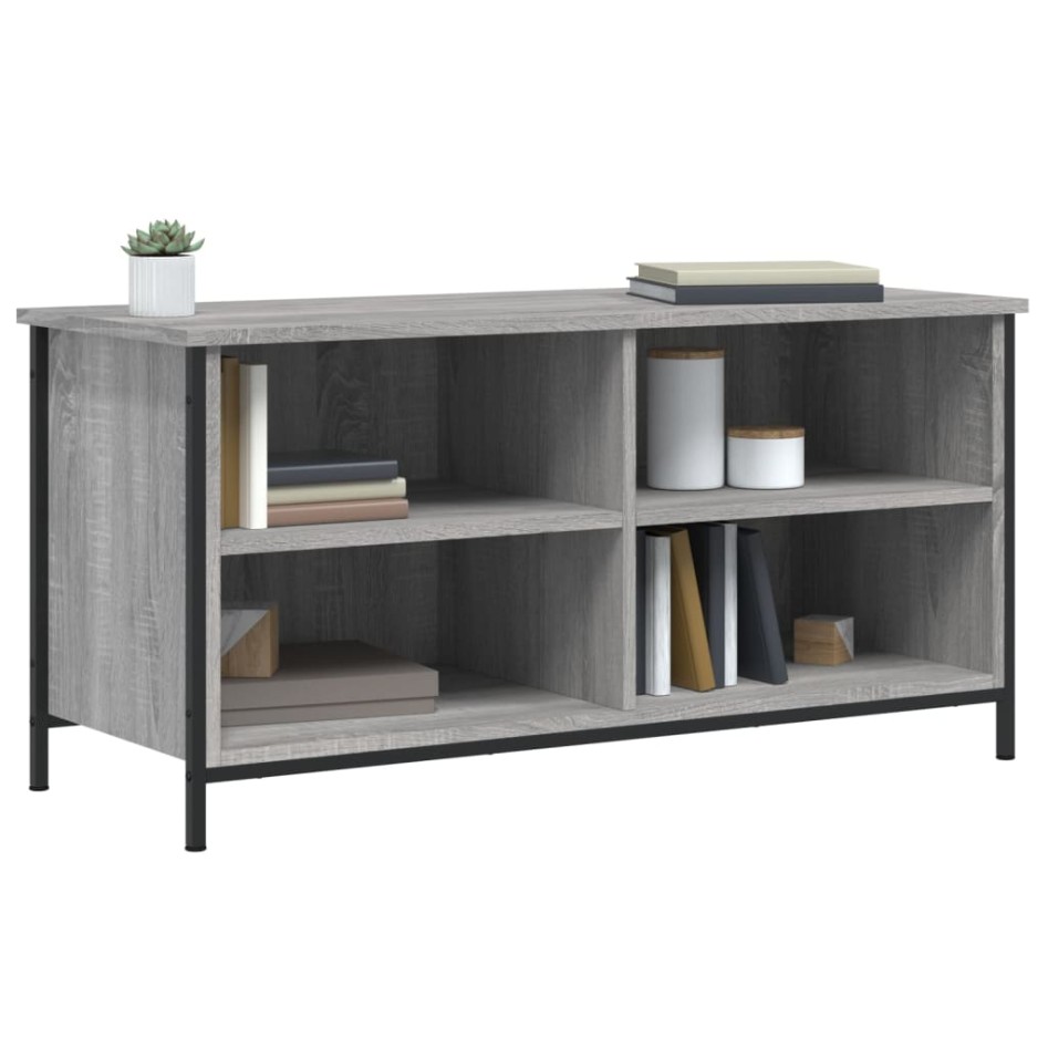 Mueble de TV madera contrachapada gris Sonoma 100x40x50