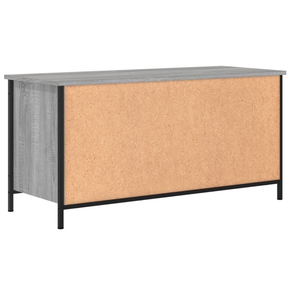 Mueble de TV madera contrachapada gris Sonoma 100x40x50