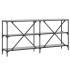 Mesa consola hierro y madera ingeniería gris Sonoma