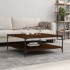 Mesa de centro madera de ingeniería marrón roble 100x100x40