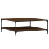 Mesa de centro madera de ingeniería marrón roble 100x100x40