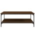Mesa de centro madera de ingeniería marrón roble 100x100x40