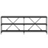 Mesa consola hierro y madera de ingeniería negro 200x30x75
