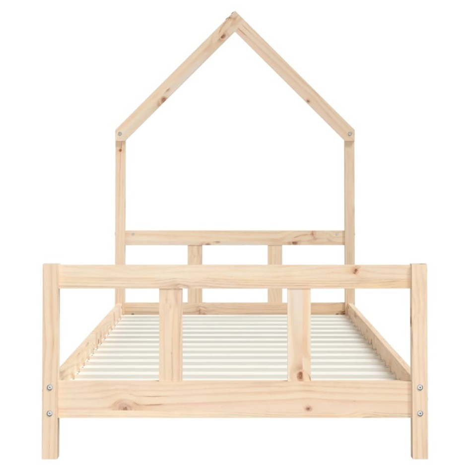 Estructura de cama infantil madera maciza de pino 90x190