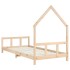 Estructura de cama infantil madera maciza de pino 90x190