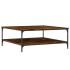 Mesa de centro madera de ingeniería roble ahumado 100x100x40