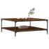 Mesa de centro madera de ingeniería roble ahumado 100x100x40