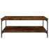 Mesa de centro madera de ingeniería roble ahumado 100x100x40
