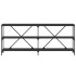 Mesa consola hierro y madera de ingeniería negro 180x30x75