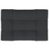 Cojín de asiento de jardín de tela negro 120x80x12