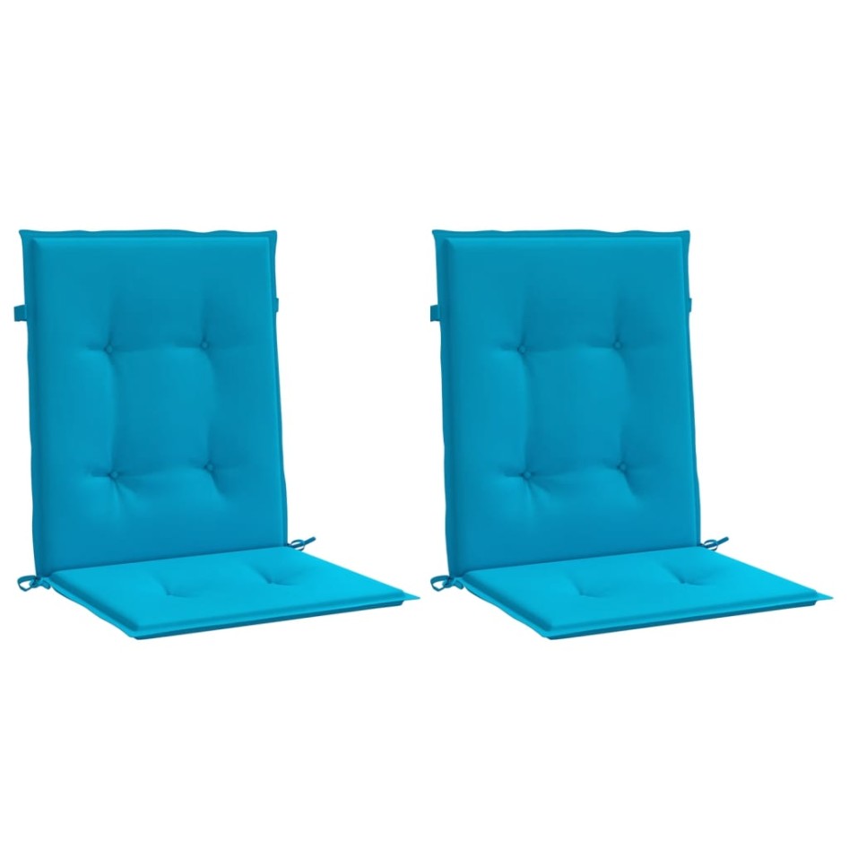 Cojín silla jardín respaldo bajo 2 uds tela Oxford