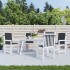 Cojín de silla de jardín respaldo bajo 4 uds tela Oxford