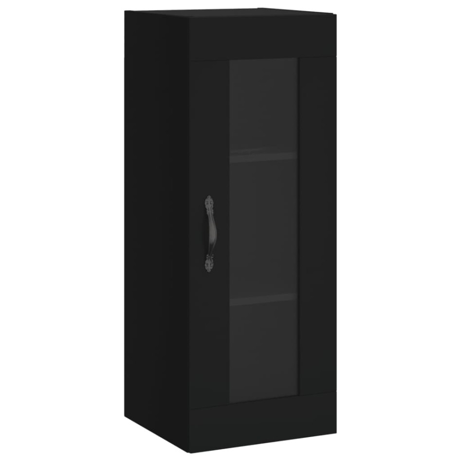 Armario de pared negro 34,5x34x90