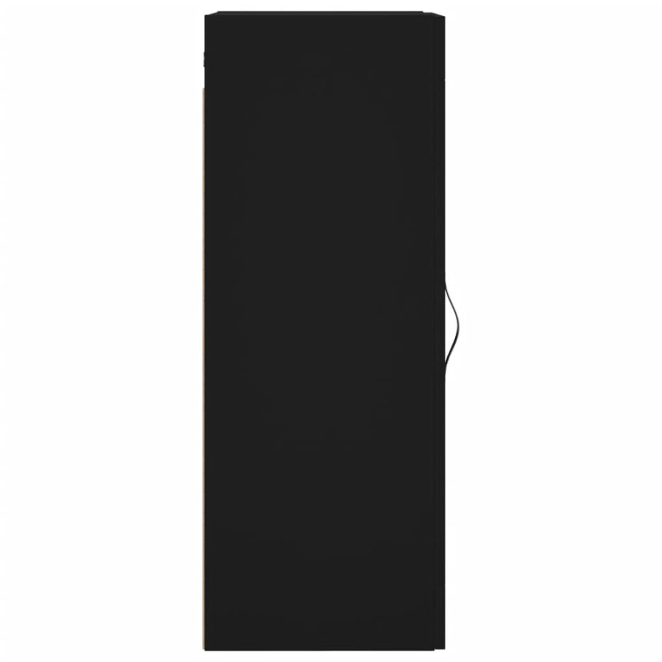Armario de pared negro 34,5x34x90