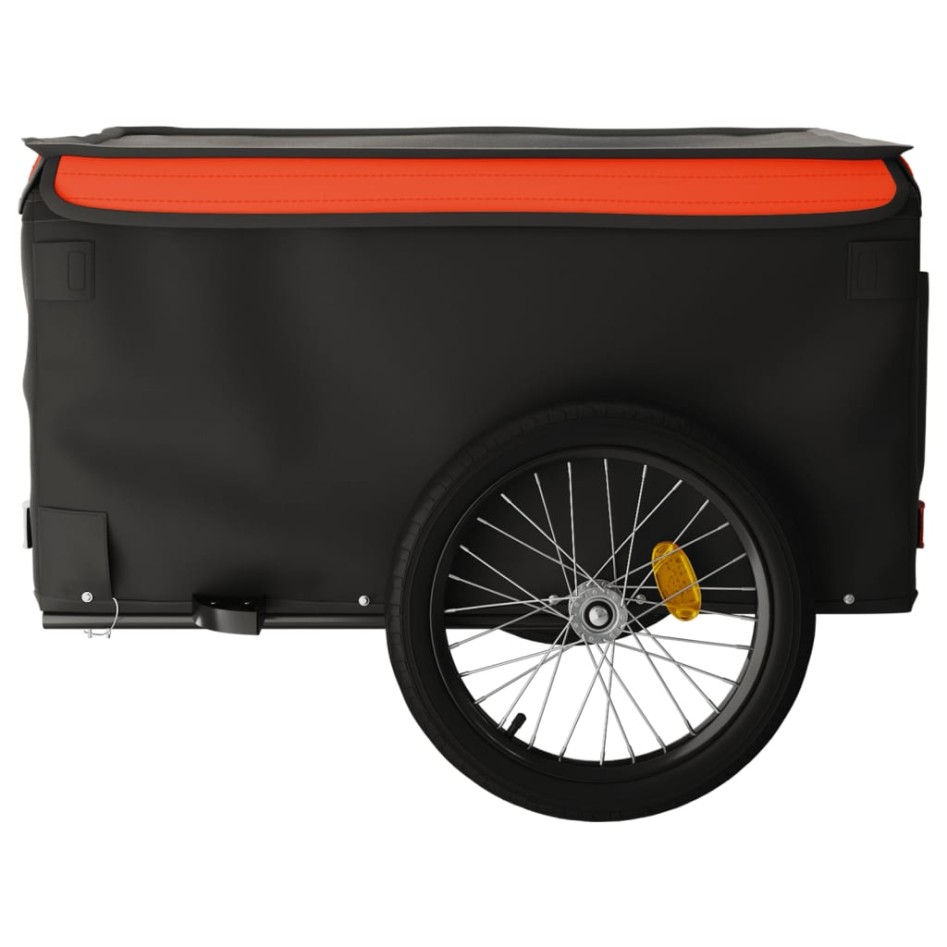 Remolque para bicicleta hierro negro y naranja 45