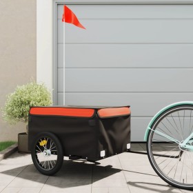 Remolque para bicicleta hierro negro y naranja 45