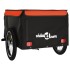 Remolque para bicicleta hierro negro y naranja 45