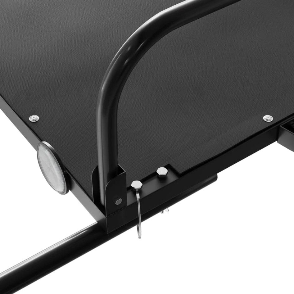 Remolque para bicicletas hierro negro 135x70x37