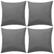 Cojines para exteriores 45x45 cm gris 4 unidades
