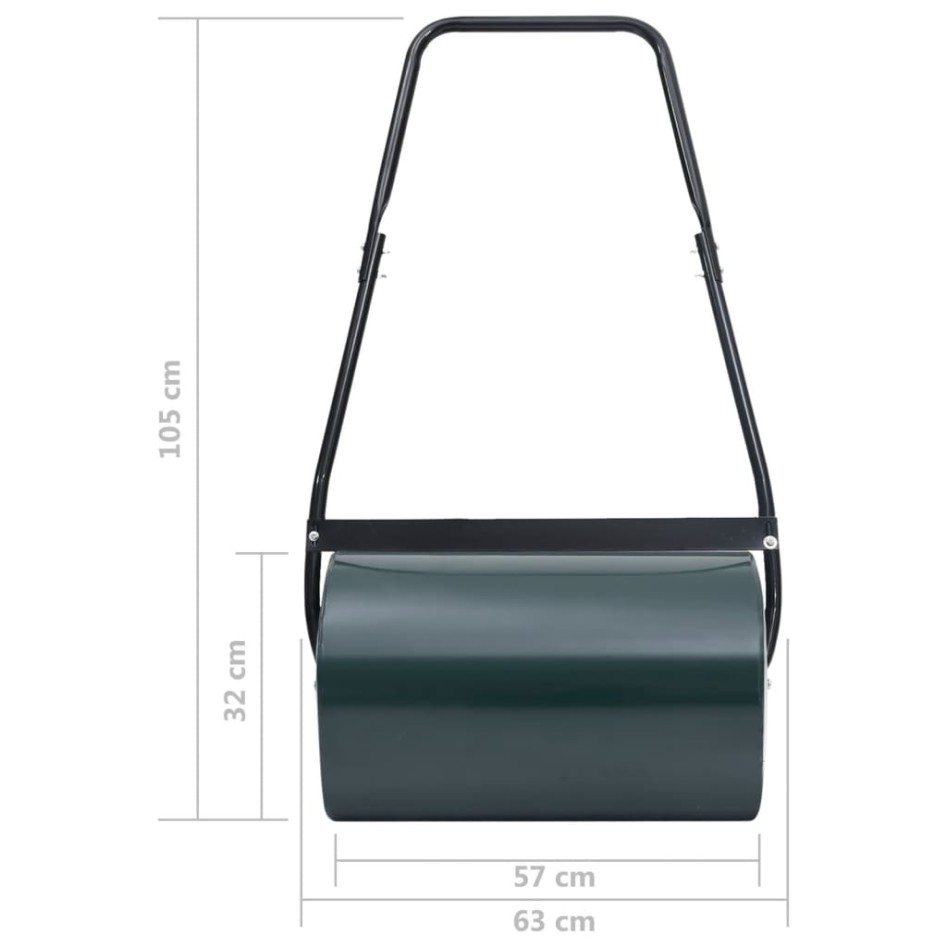 Rodillo para césped verde y negro 63 cm 50