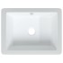 Lavabo de baño rectangular cerámica blanco 39x30x18,5