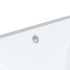 Lavabo de baño rectangular cerámica blanco 39x30x18,5