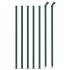 Cerca de alambre con brida verde 1x10