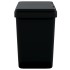 Cubo de basura doble gris antracita 2x25