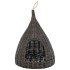 Casa para gatos con cojín forma tipi sauce natural gris