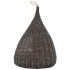 Casa para gatos con cojín forma tipi sauce natural gris