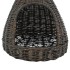 Casa para gatos con cojín forma tipi sauce natural gris