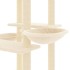 Rascador para gatos con postes de sisal color crema 133