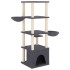 Rascador para gatos con postes de sisal gris oscuro 147