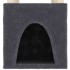Rascador para gatos con postes de sisal gris oscuro 147
