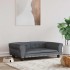 Cama para perros de terciopelo gris oscuro 95x55x30