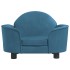 Cama para perros de terciopelo azul 66x40x45