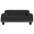 Cama para perros de terciopelo negra 70x45x30