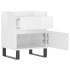 Mesitas noche 2 uds madera ingeniería blanco brillo 40x35x50
