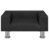 Cama para perros de terciopelo negra 50x40x26,5