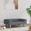 Cama para perros de terciopelo gris oscuro 70x45x26,5 cm