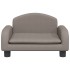 Cama para perros de tela gris taupe 50x40x30