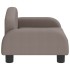 Cama para perros de tela gris taupe 50x40x30